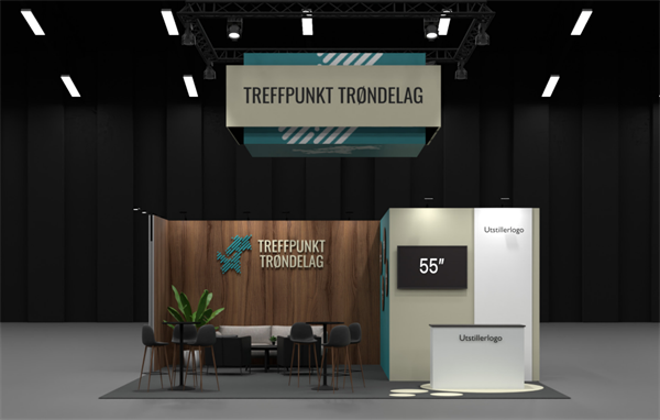 Illustrasjon av standen for Treffpunkt Trøndelag.