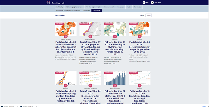 Trøndelag i tall nettside