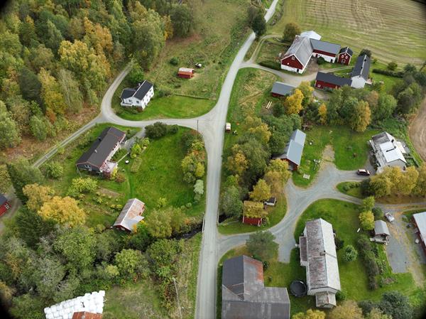 Dronebilde av Bru