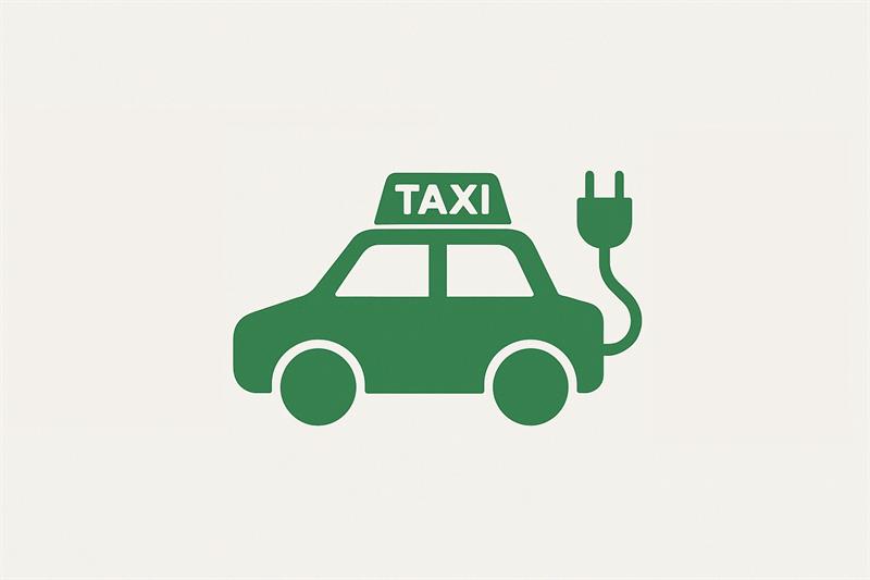 Illustrasjonsbilde av en elektrisk drosje